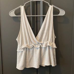White/ blank striped tank top